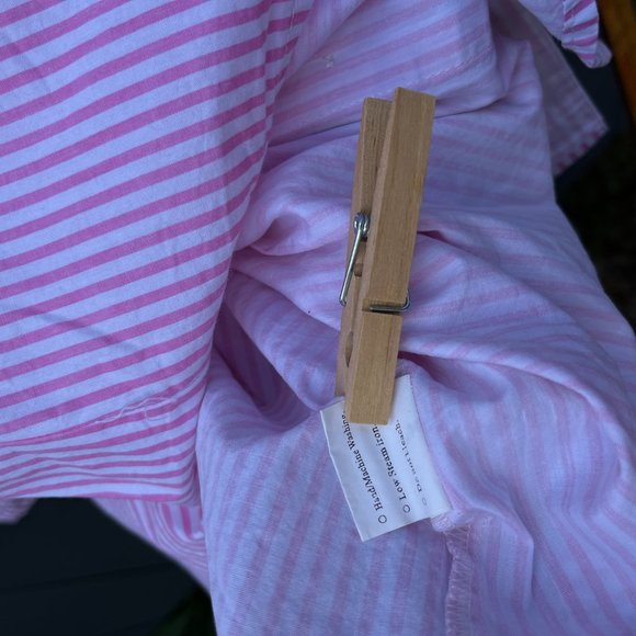 Yellow-Pink Striped Avant Garde Shirt S/M 100% Cotton Made in Japan VTG - Picture 9 of 9